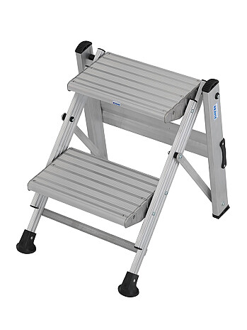 KRAUSE Stabilo schodki składane z ryflowanymi stopniami 1x2